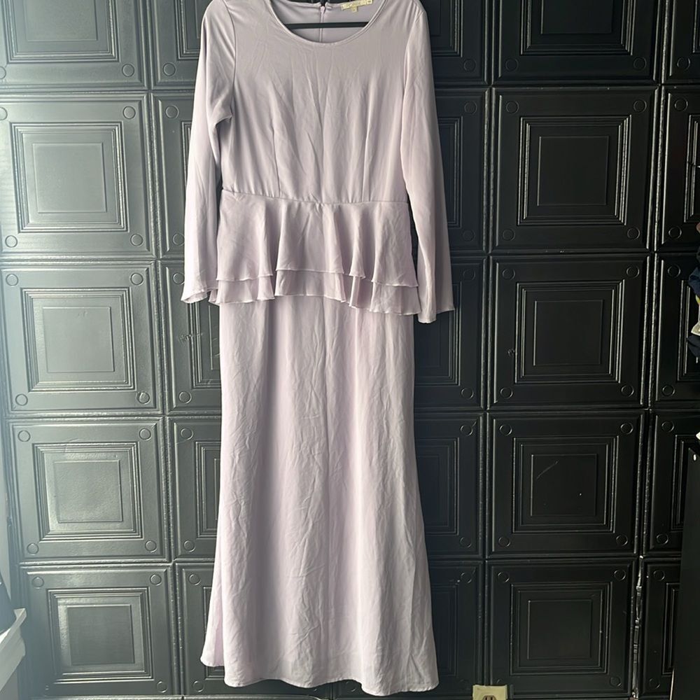 Poppy Peplum maxi dress